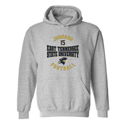 East Tennessee State - NCAA Football : Ewan Johnson - Classic Fashion Shersey Hooded Sweatshirt