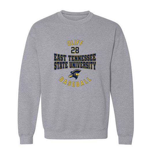 East Tennessee State - NCAA Baseball : Carter Oliff - Classic Fashion Shersey Crewneck Sweatshirt-0
