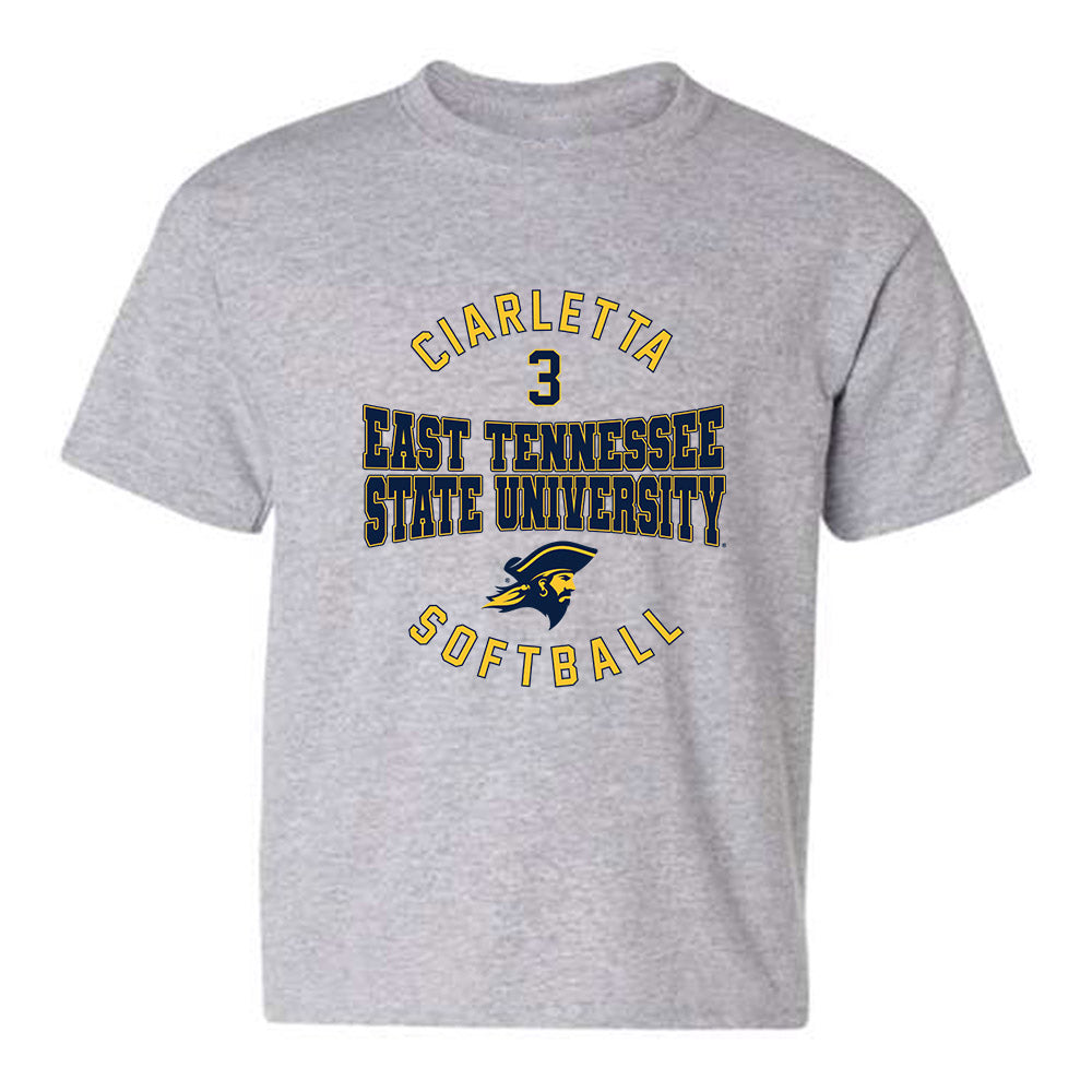 East Tennessee State - NCAA Softball : Kaela Ciarletta - Classic Fashion Shersey Youth T-Shirt