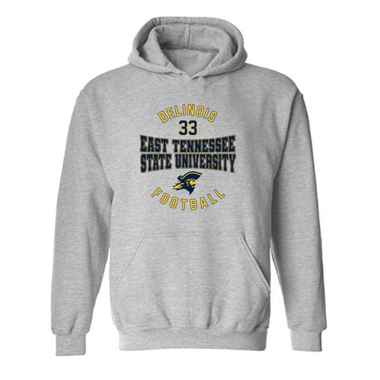 East Tennessee State - NCAA Football : Andrei Delinois - Classic Fashion Shersey Hooded Sweatshirt-0