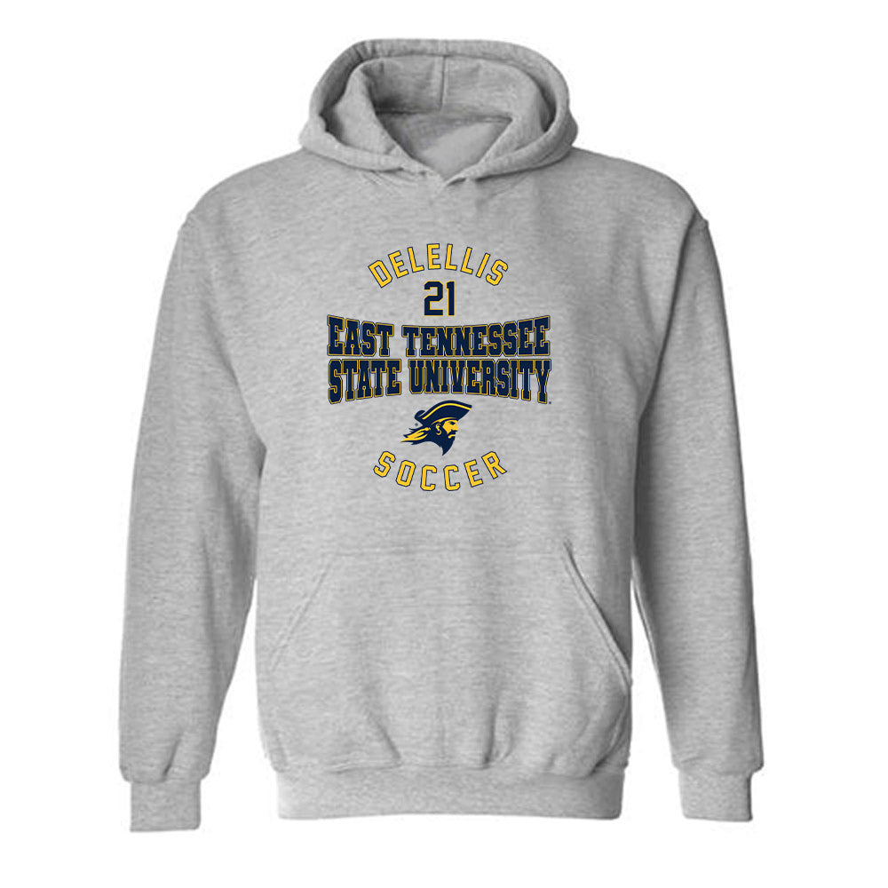 East Tennessee State - NCAA Men's Soccer : Matias Delellis - Classic Fashion Shersey Hooded Sweatshirt