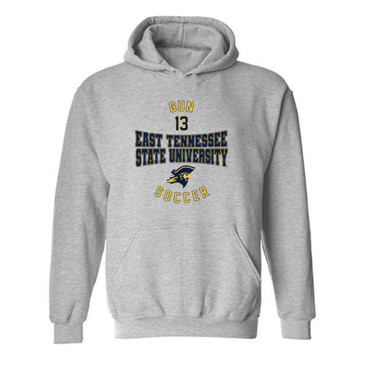 East Tennessee State - NCAA Men's Soccer : Jason Gun - Classic Fashion Shersey Hooded Sweatshirt-0