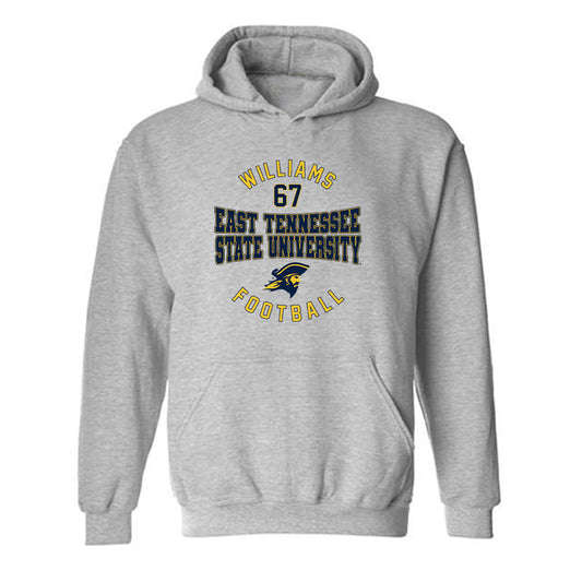 East Tennessee State - NCAA Football : Seth Williams - Classic Fashion Shersey Hooded Sweatshirt-0