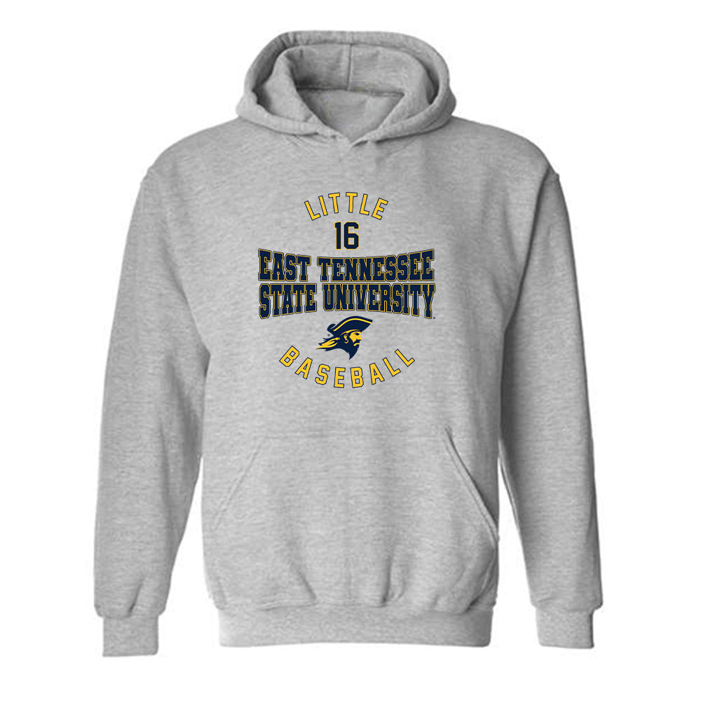 East Tennessee State - NCAA Baseball : Joey Little - Classic Fashion Shersey Hooded Sweatshirt-0