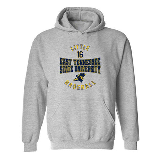 East Tennessee State - NCAA Baseball : Joey Little - Classic Fashion Shersey Hooded Sweatshirt-0