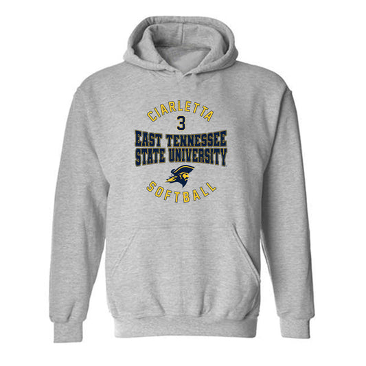East Tennessee State - NCAA Softball : Kaela Ciarletta - Classic Fashion Shersey Hooded Sweatshirt
