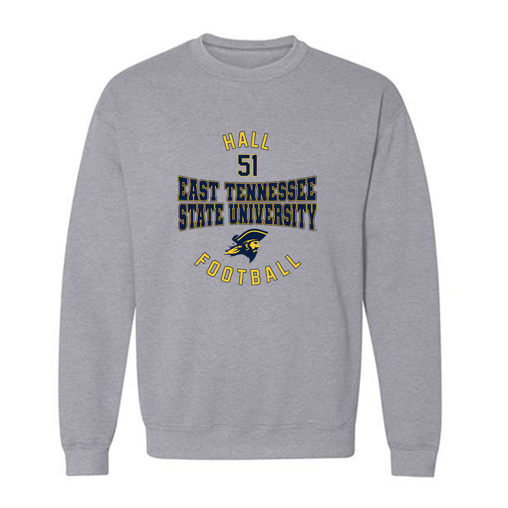 East Tennessee State - NCAA Football : Isaiah Hall - Classic Fashion Shersey Crewneck Sweatshirt-0