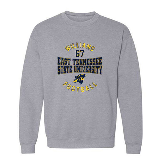 East Tennessee State - NCAA Football : Seth Williams - Classic Fashion Shersey Crewneck Sweatshirt-0