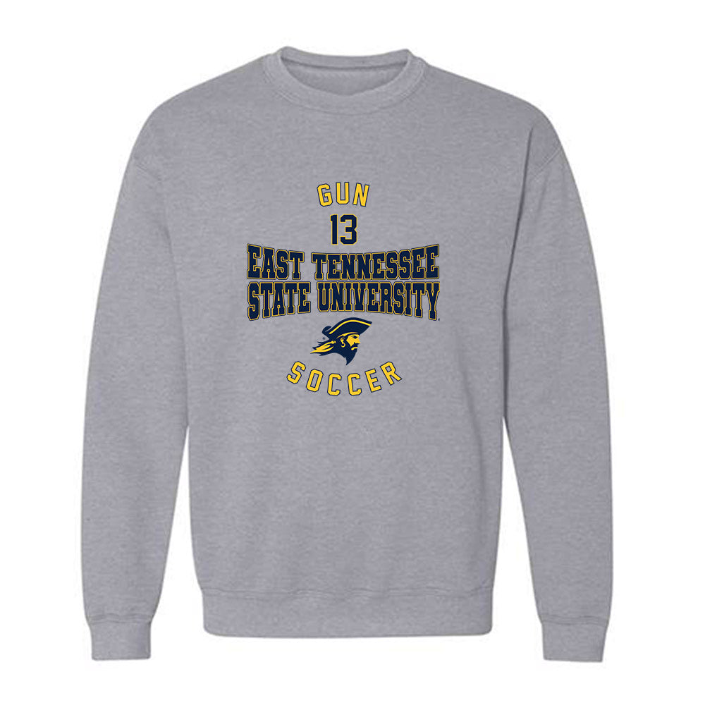 East Tennessee State - NCAA Men's Soccer : Jason Gun - Classic Fashion Shersey Crewneck Sweatshirt-0