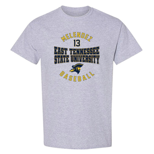 East Tennessee State - NCAA Baseball : Axel Melendez - Classic Fashion Shersey T-Shirt-0
