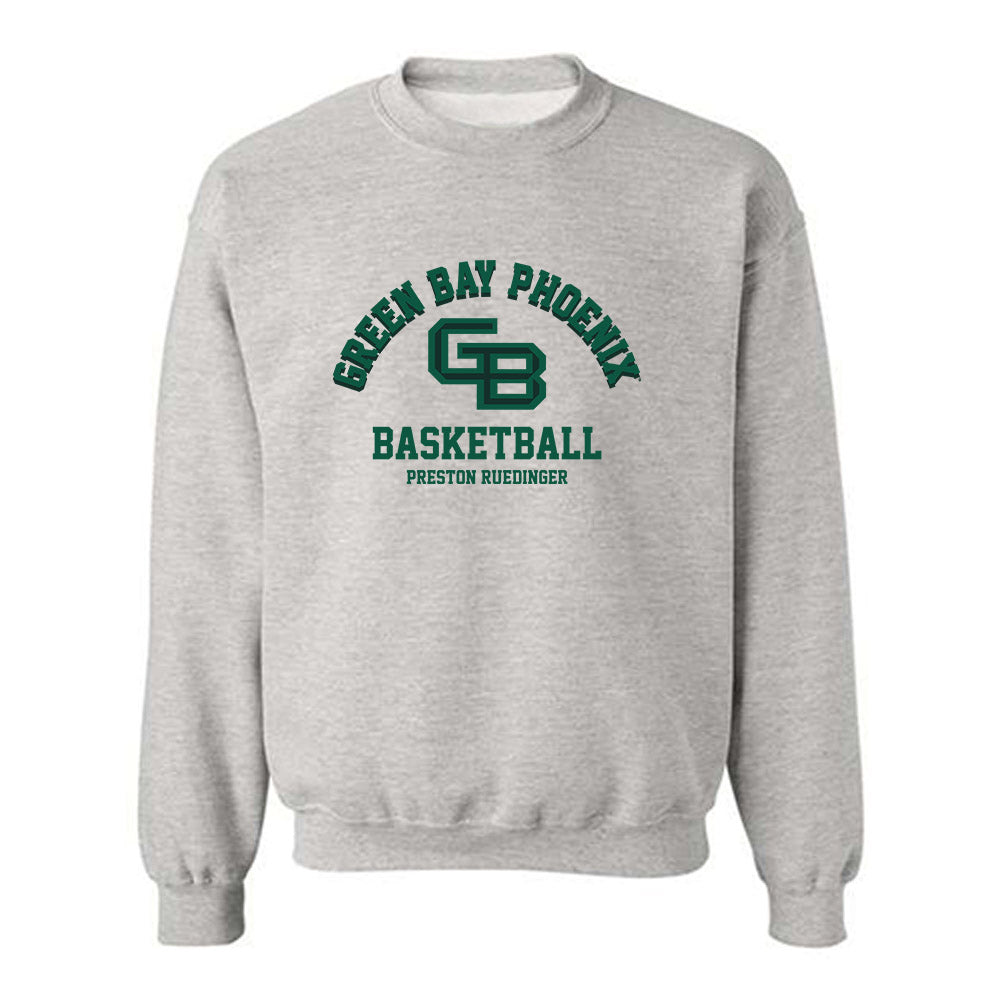 UW Green Bay - NCAA Men's Basketball : Preston Ruedinger - Classic Fashion Shersey Crewneck Sweatshirt