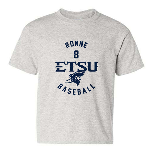 East Tennessee State - NCAA Baseball : Andrew Ronne - Classic Fashion Shersey Youth T-Shirt