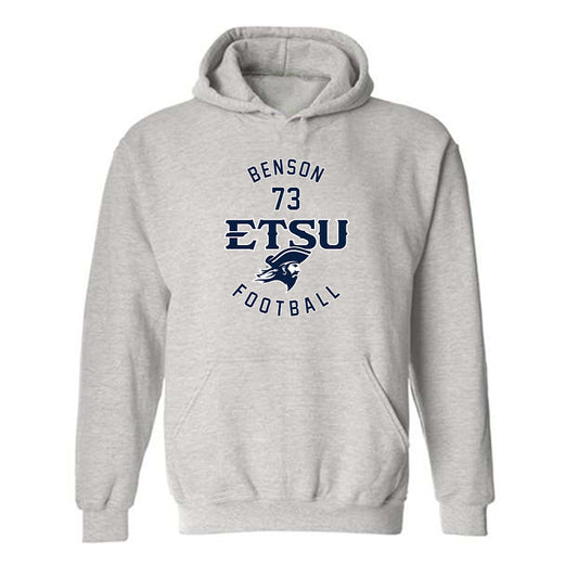 East Tennessee State - NCAA Football : Joshua Benson - Classic Fashion Shersey Hooded Sweatshirt-0