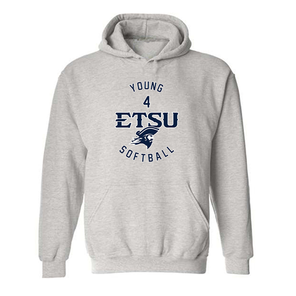 East Tennessee State - NCAA Softball : Cameron Young - Classic Fashion Shersey Hooded Sweatshirt