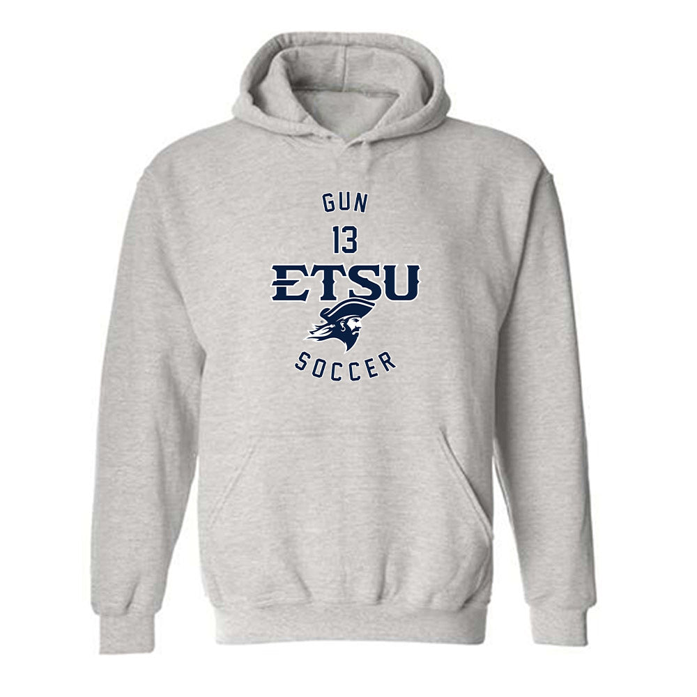 East Tennessee State - NCAA Men's Soccer : Jason Gun - Classic Fashion Shersey Hooded Sweatshirt-0