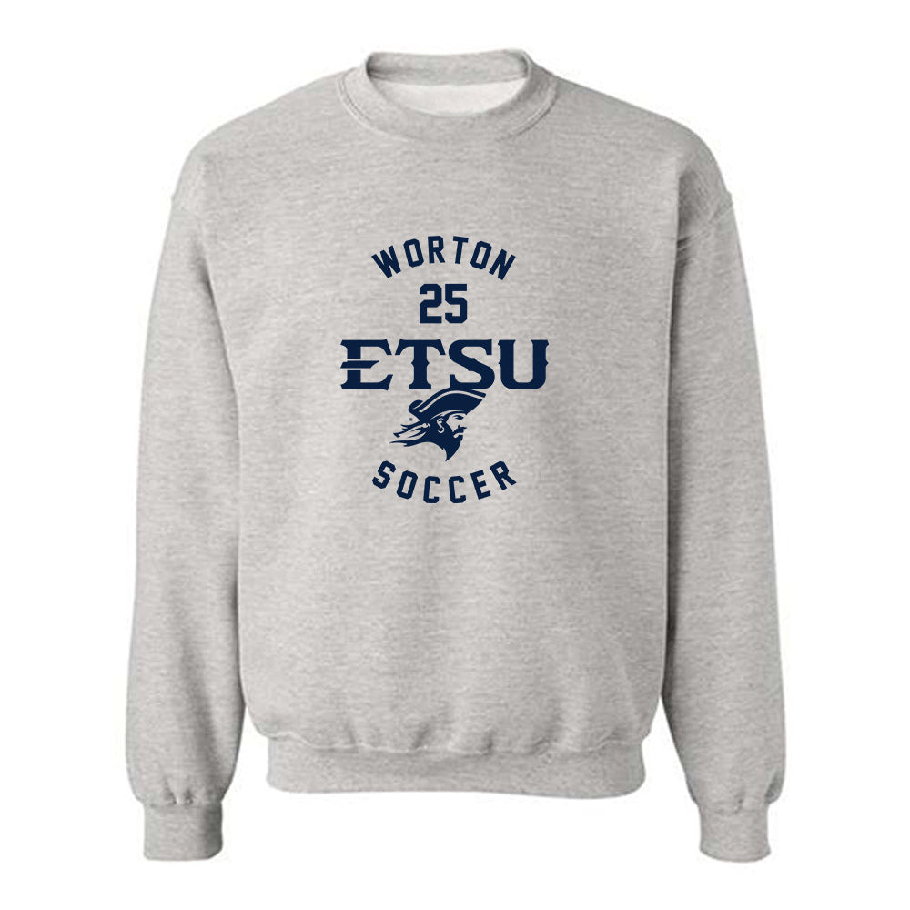 East Tennessee State - NCAA Men's Soccer : Shewit Worton - Classic Fashion Shersey Crewneck Sweatshirt-0