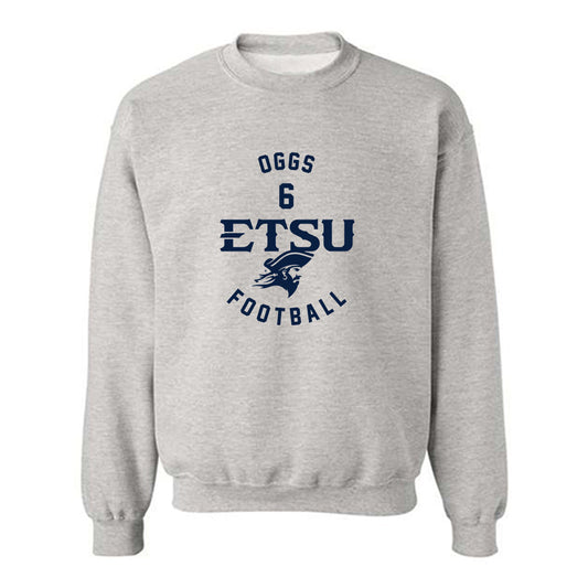 East Tennessee State - NCAA Football : Jivon Oggs - Classic Fashion Shersey Crewneck Sweatshirt-0