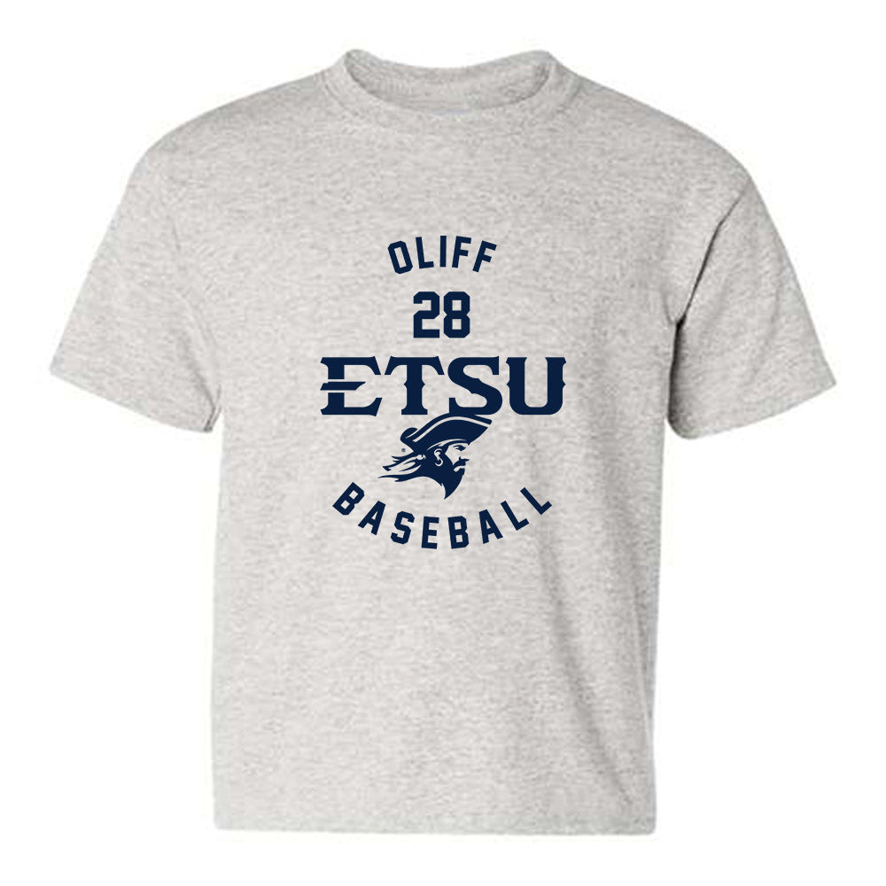 East Tennessee State - NCAA Baseball : Carter Oliff - Classic Fashion Shersey Youth T-Shirt-0