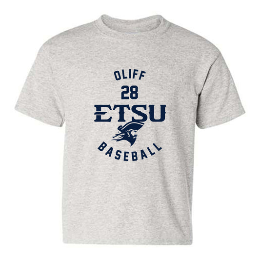 East Tennessee State - NCAA Baseball : Carter Oliff - Classic Fashion Shersey Youth T-Shirt-0