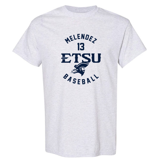 East Tennessee State - NCAA Baseball : Axel Melendez - Classic Fashion Shersey T-Shirt-0