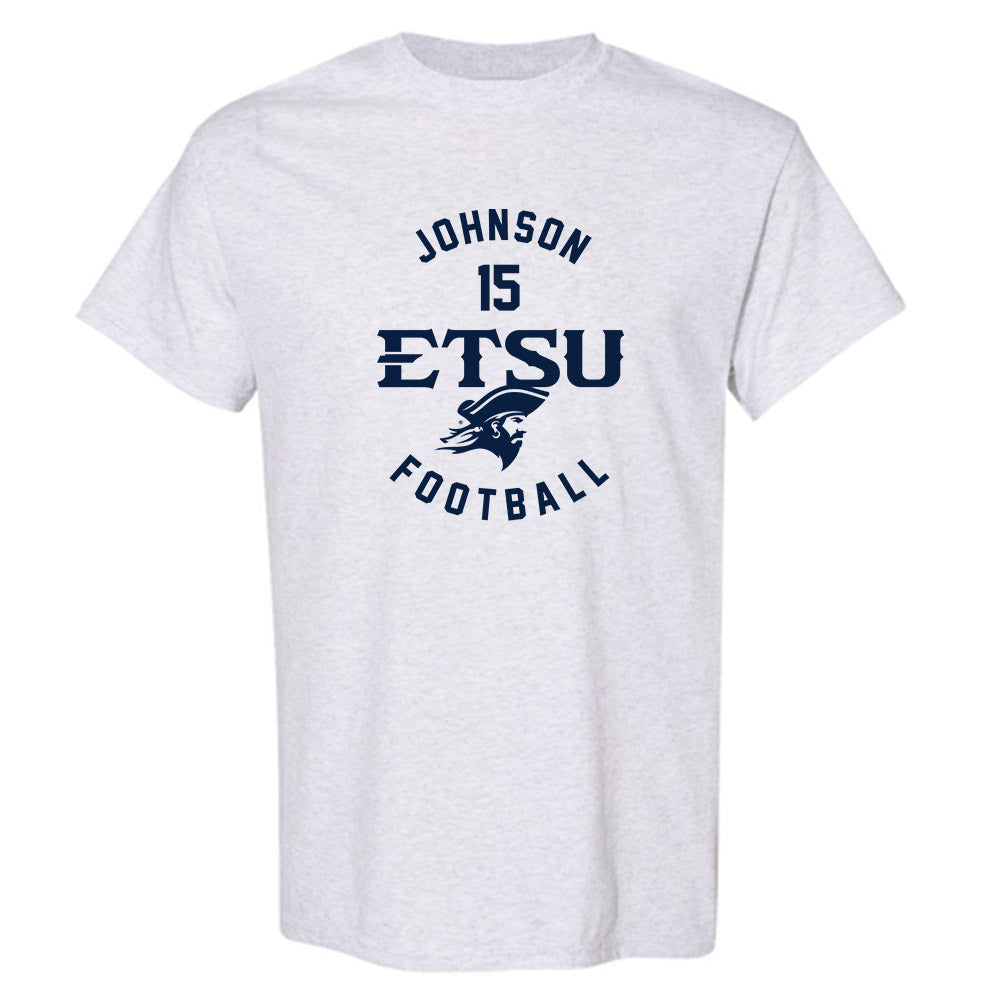 East Tennessee State - NCAA Football : Ewan Johnson - Classic Fashion Shersey T-Shirt