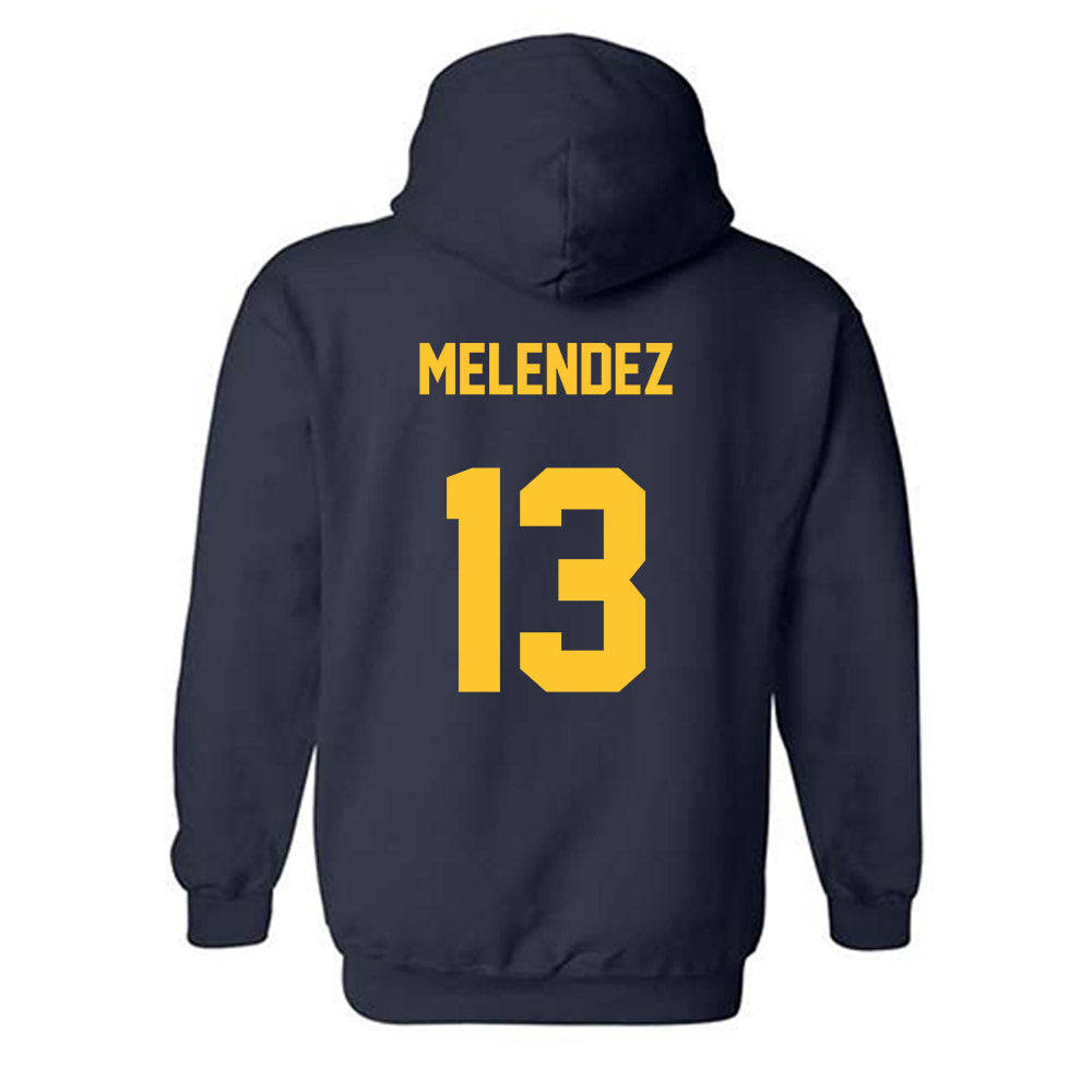 East Tennessee State - NCAA Baseball : Axel Melendez - Classic Shersey Hooded Sweatshirt-1