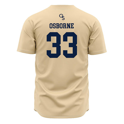 Georgia Southern - NCAA Baseball : Sawyer Osborne - Cream Jersey-1
