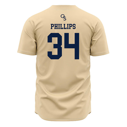 Georgia Southern - NCAA Baseball : Jacob Phillips - Cream Jersey-1