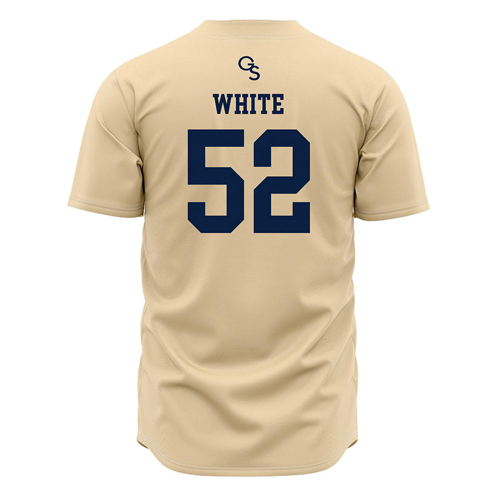 Georgia Southern - NCAA Baseball : Jayden White - Cream Jersey-1