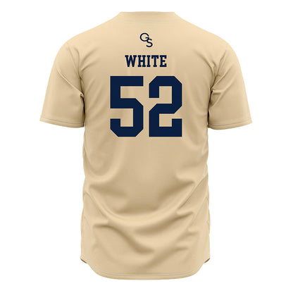 Georgia Southern - NCAA Baseball : Jayden White - Cream Jersey-1