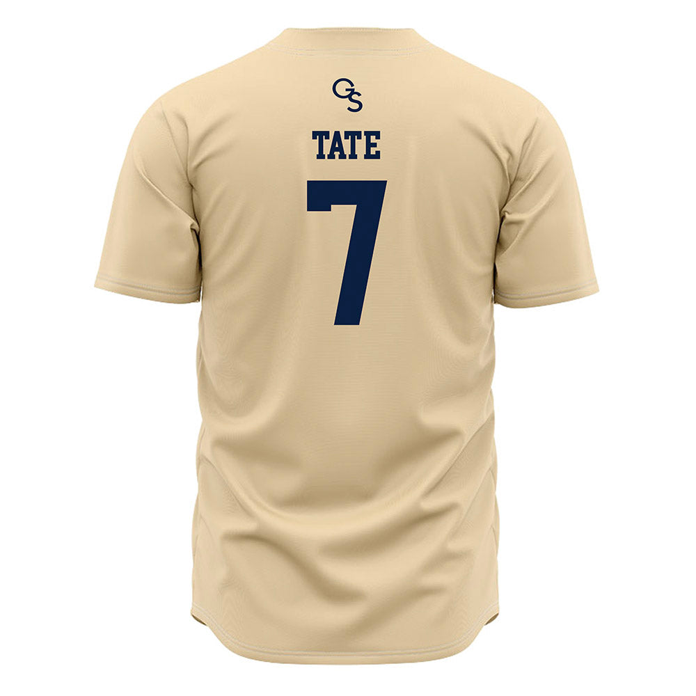 Georgia Southern - NCAA Baseball : Josh Tate - Cream Jersey-1
