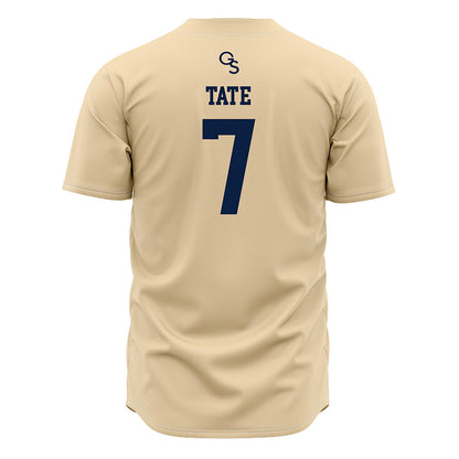 Georgia Southern - NCAA Baseball : Josh Tate - Cream Jersey-1