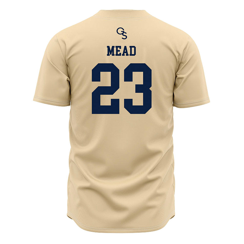 Georgia Southern - NCAA Baseball : Landry Mead - Cream Jersey-1