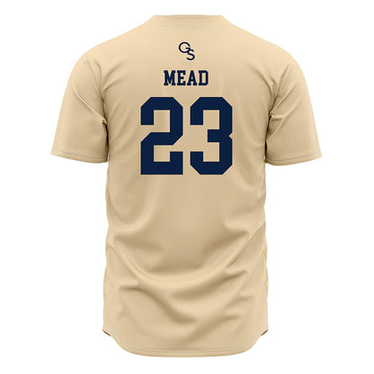 Georgia Southern - NCAA Baseball : Landry Mead - Cream Jersey-1