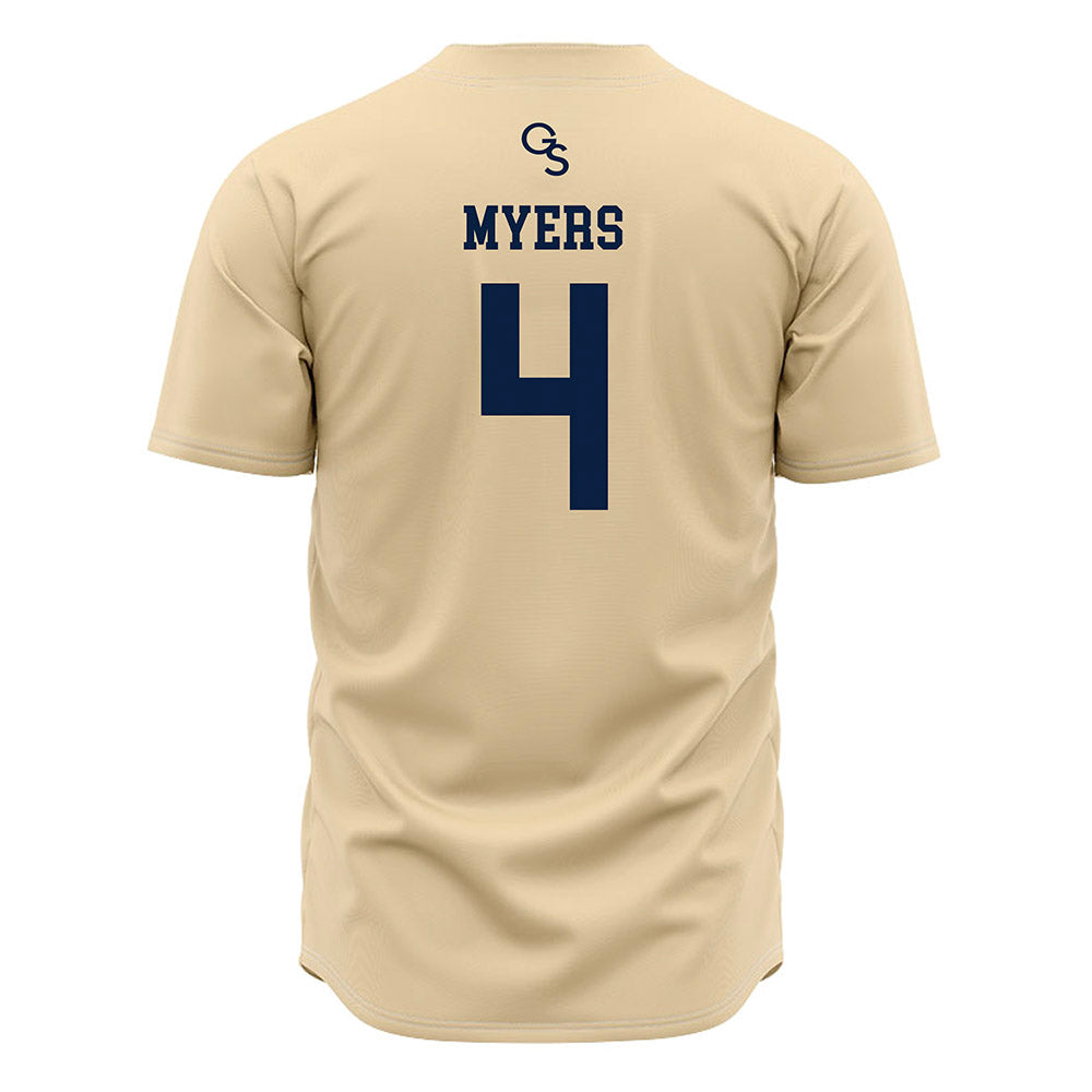 Georgia Southern - NCAA Baseball : Jack Myers - Cream Jersey-1
