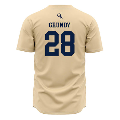 Georgia Southern - NCAA Baseball : Kade Grundy - Cream Jersey-1
