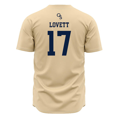 Georgia Southern - NCAA Baseball : Jett Lovett - Cream Jersey-1