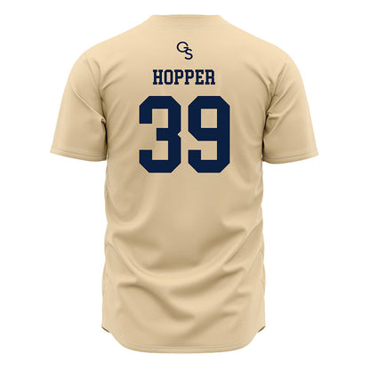 Georgia Southern - NCAA Baseball : Canon Hopper - Cream Jersey-1