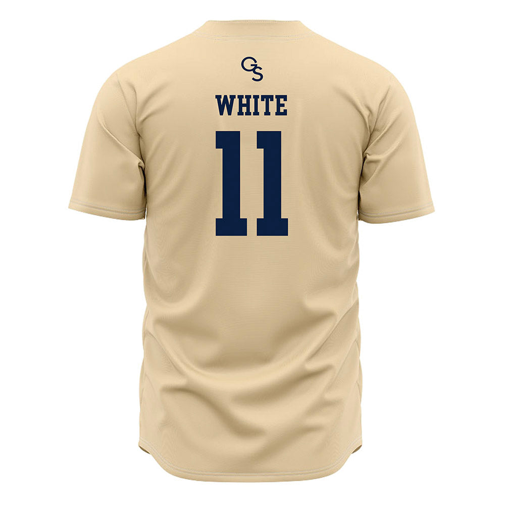 Georgia Southern - NCAA Baseball : Joey White - Cream Jersey-1