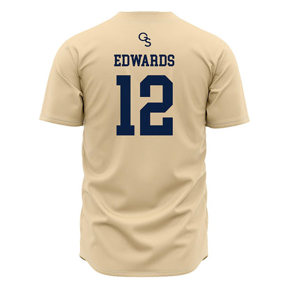Georgia Southern - NCAA Baseball : Bennett Edwards - Cream Jersey-1