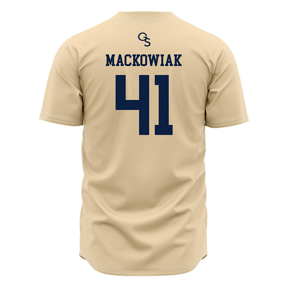 Georgia Southern - NCAA Baseball : Garrett Mackowiak - Cream Jersey-1
