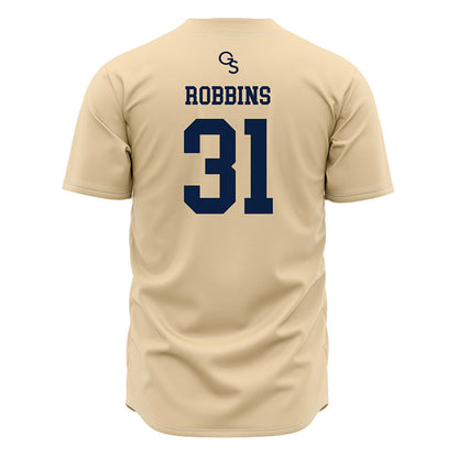 Georgia Southern - NCAA Baseball : Will Robbins - Cream Jersey-1
