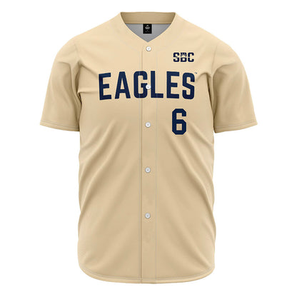 Georgia Southern - NCAA Baseball : Daniel Haab - Cream Jersey-0