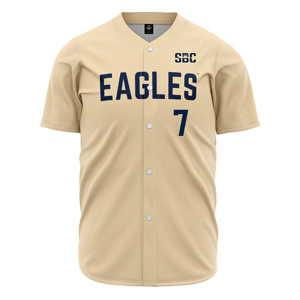 Georgia Southern - NCAA Baseball : Josh Tate - Cream Jersey-0