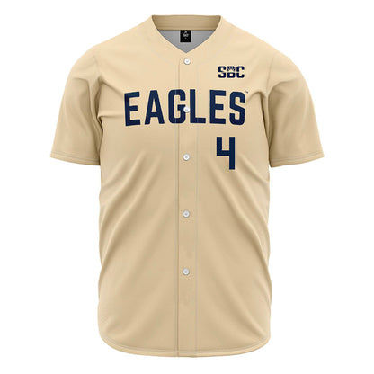 Georgia Southern - NCAA Baseball : Jack Myers - Cream Jersey-0