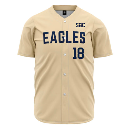 Georgia Southern - NCAA Baseball : Jevarra Martin Jr - Cream Jersey-0