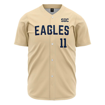 Georgia Southern - NCAA Baseball : Mason Gazaway - Cream Jersey-0