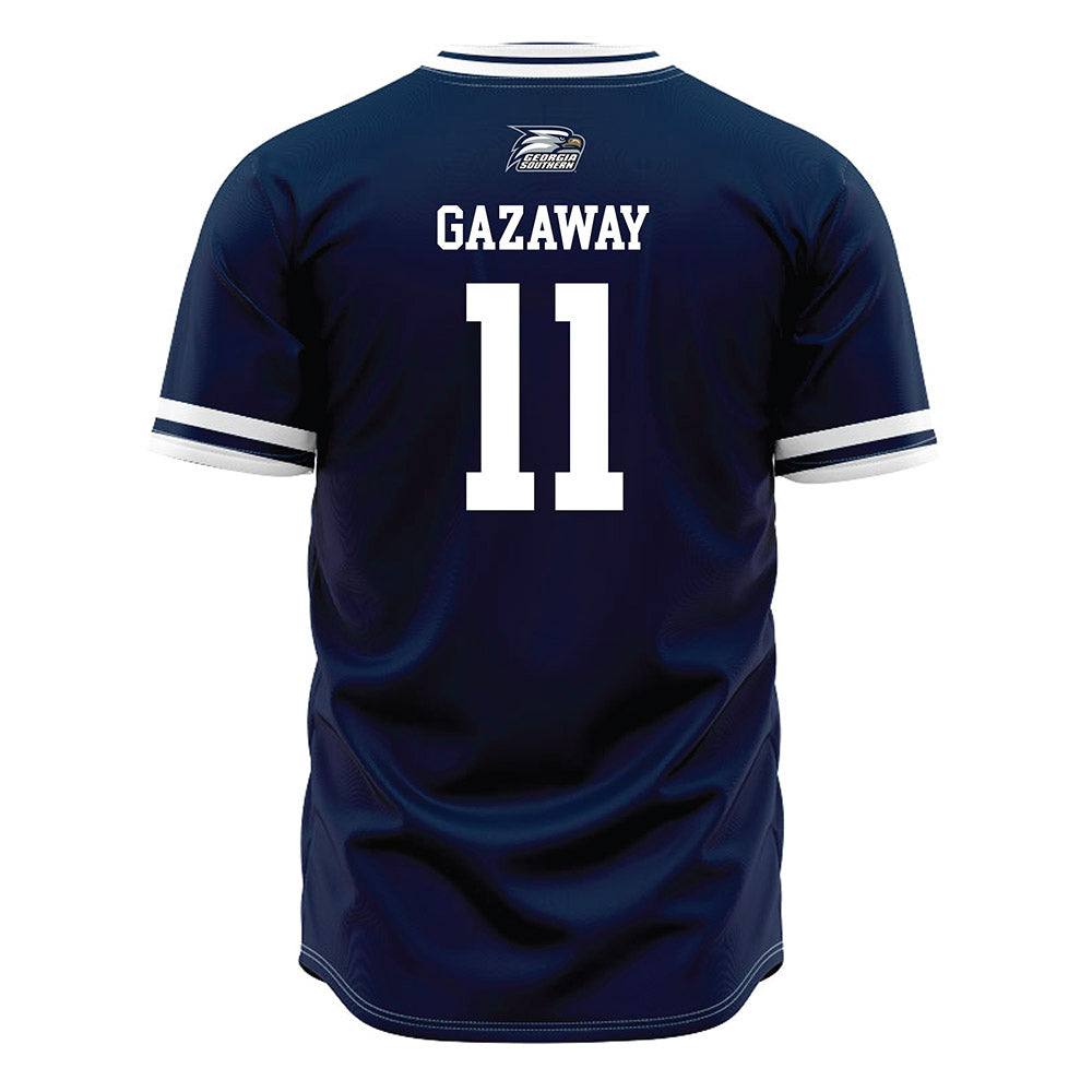 Georgia Southern - NCAA Baseball : Mason Gazaway - Navy Jersey-1