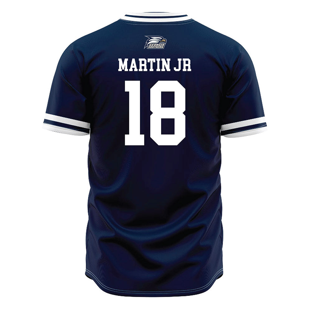 Georgia Southern - NCAA Baseball : Jevarra Martin Jr - Navy Jersey-1