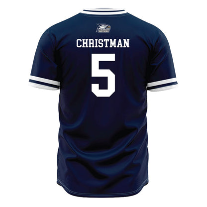 Georgia Southern - NCAA Baseball : Brady Christman - Navy Jersey-1